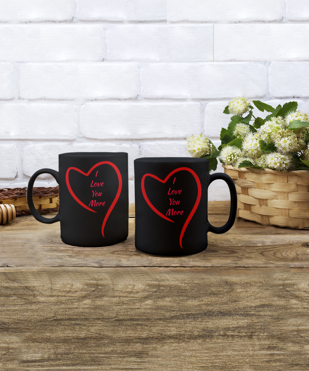 I love you more mug for Valentine's Day